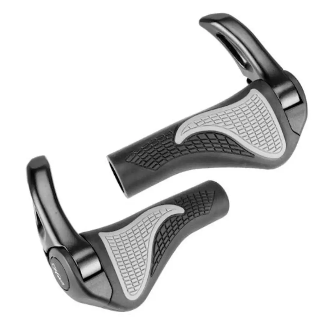 Hafny Hf101 Ergonomic Grips W/ Alloy Bar End Clamps 1