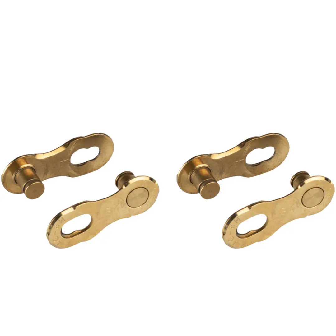 Kmc 12-Speed Missing Link Non-Reusable Card Of 2, Titanium Gold 1