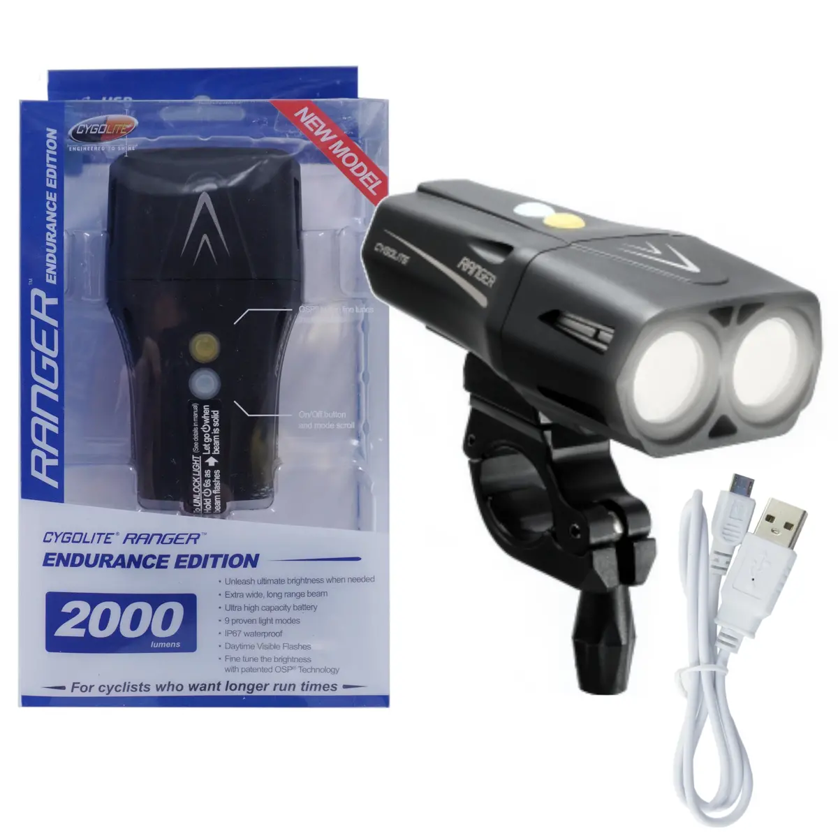 Cygolite Ranger 2000 Lm Endurance Edition Usb Headlight 1
