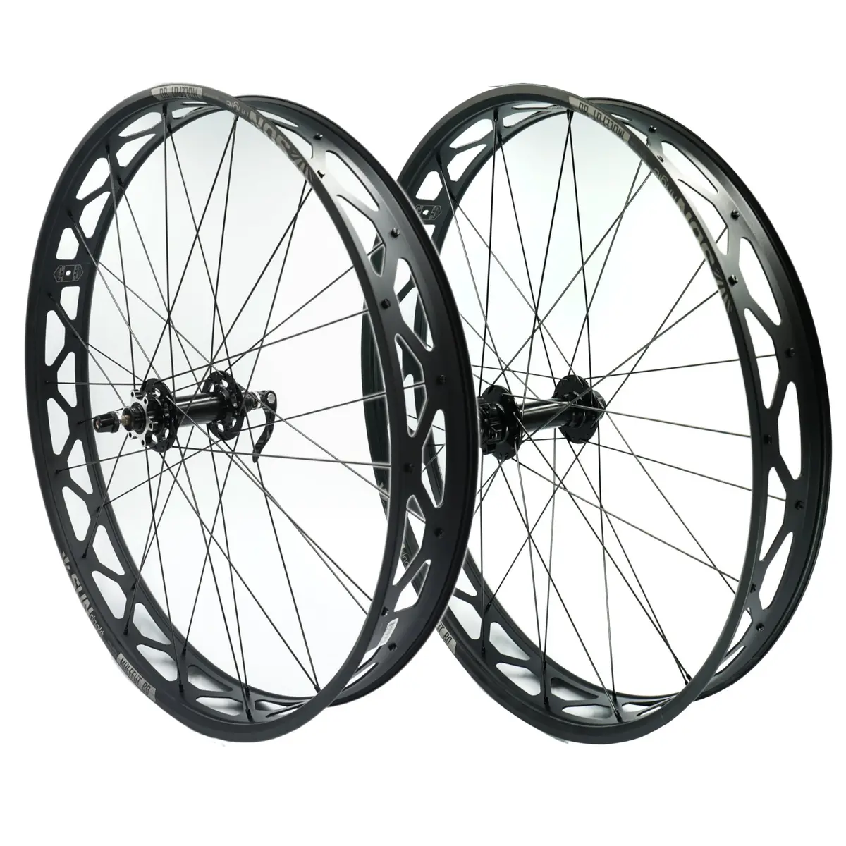 Sun Ringle Mulefut 80Sl V2 26-Inch 9X135 Qr Front 12X197 Ta Rear Tubeless Fat Bike Wheelset 1