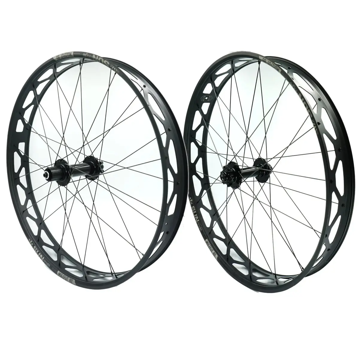 Sun Ringle Mulefut 80Sl V2 26-Inch 15X150 Ta Front 10X190 Qr Rear Tubeless Fat Bike Wheelset 1