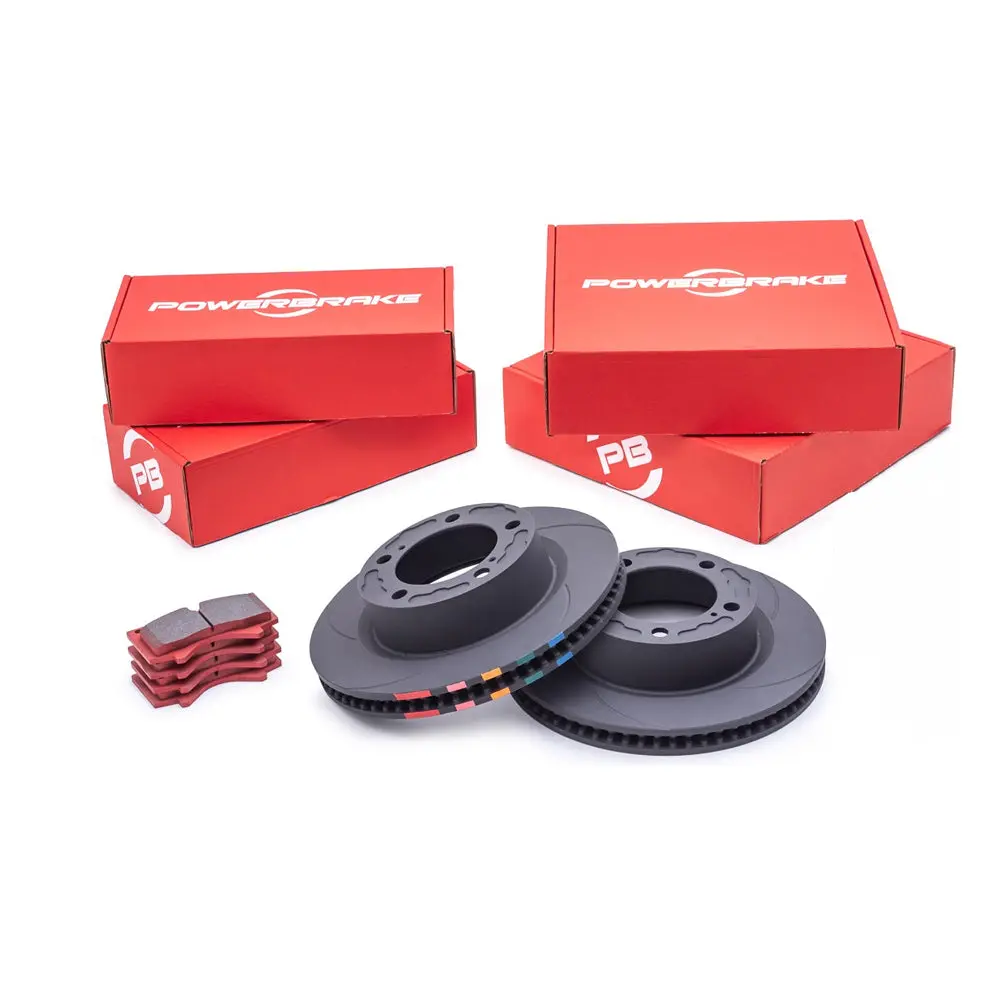 Powerbrake - Front D-Line Rotor & Pad Kits - Toyota Tundra (2007-2021), Sequoia (2008-2021) 1