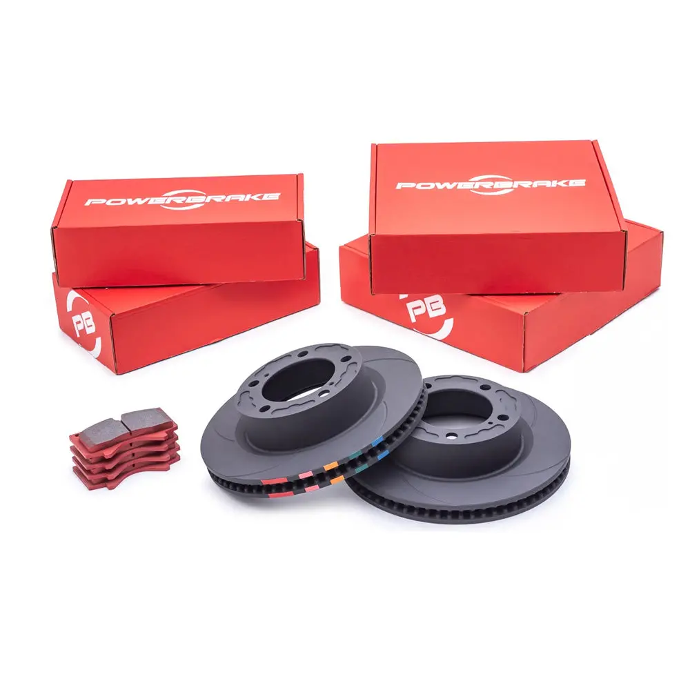 Powerbrake - Front D-Line Rotor & Pad Kits - Toyota 4Runner (2003-2009), Lexus Gx470 (2003-2008) 1