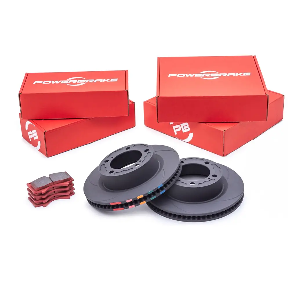 Powerbrake - Rear D-Line Rotor & Pad Kits - Toyota 4Runner (2003-2009), Fj Cruiser (2007-2009), Lexus Gx470 (2003-2009) 1