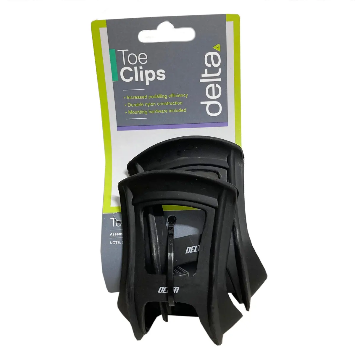Delta Pair Half Toe Black Nylon Resin Clips 1
