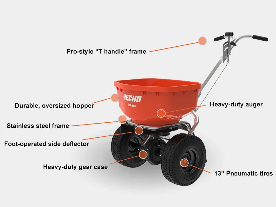 Rb-85S Echo 85Lbs Pro Turf Spreader 1