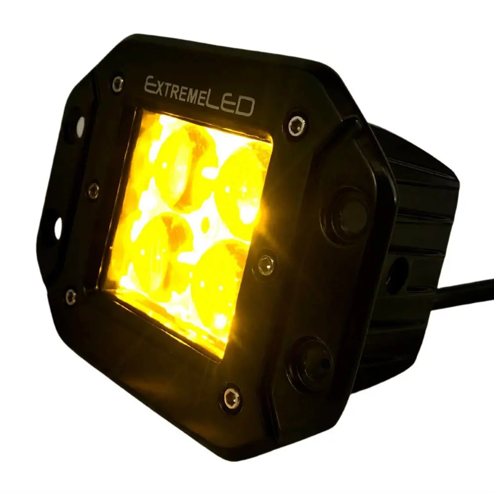 Extreme Led - Stealth Amber Flood Flush Mount Extreme Series 3" Light Pod 2