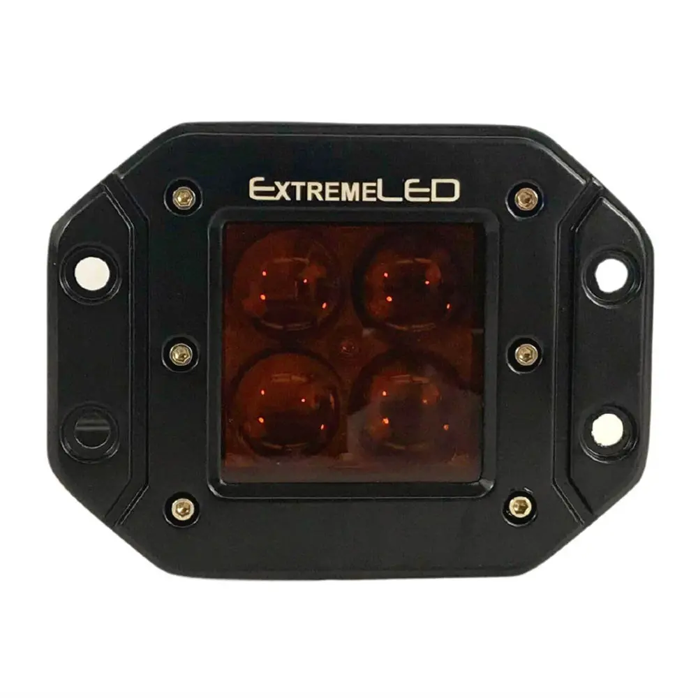 Extreme Led - Stealth Amber Flood Flush Mount Extreme Series 3" Light Pod 1