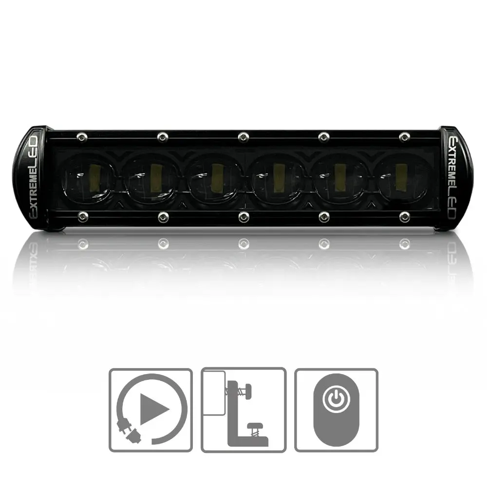 Extreme Led - 8" Extreme Stealth 30W Flood Beam Led Light Bar 1
