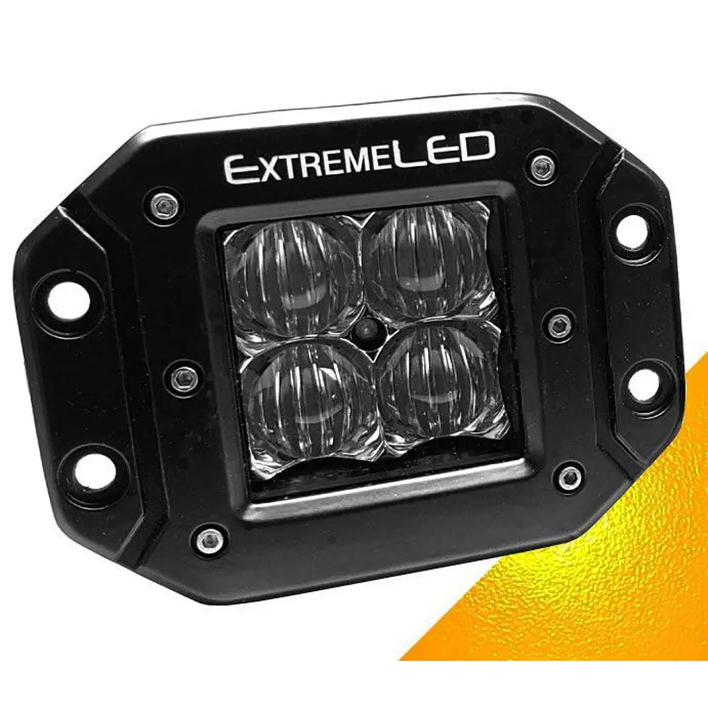 Extreme Led - Amber Flood Flush Mount Extreme Series 3" Led Light Pod 1