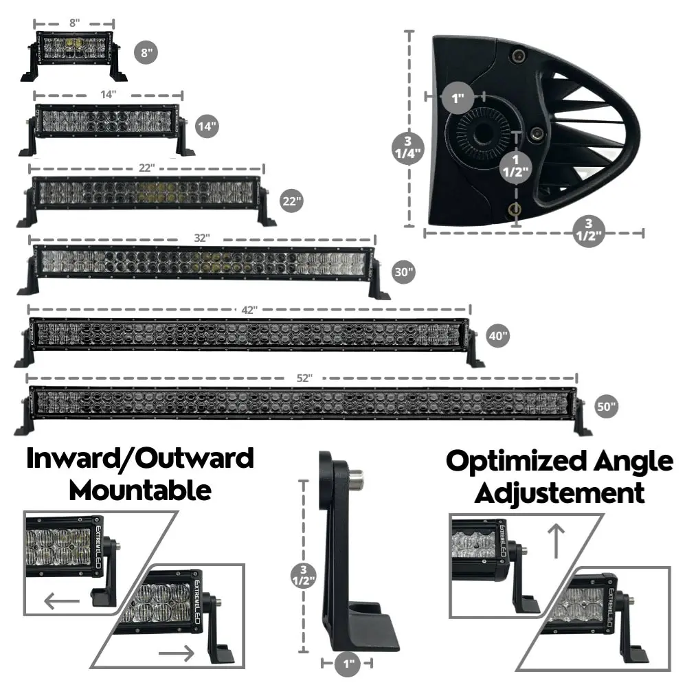 Extreme Led - 40" Extreme Series Dual Row 400W Combo Beam Led Light Bar 4