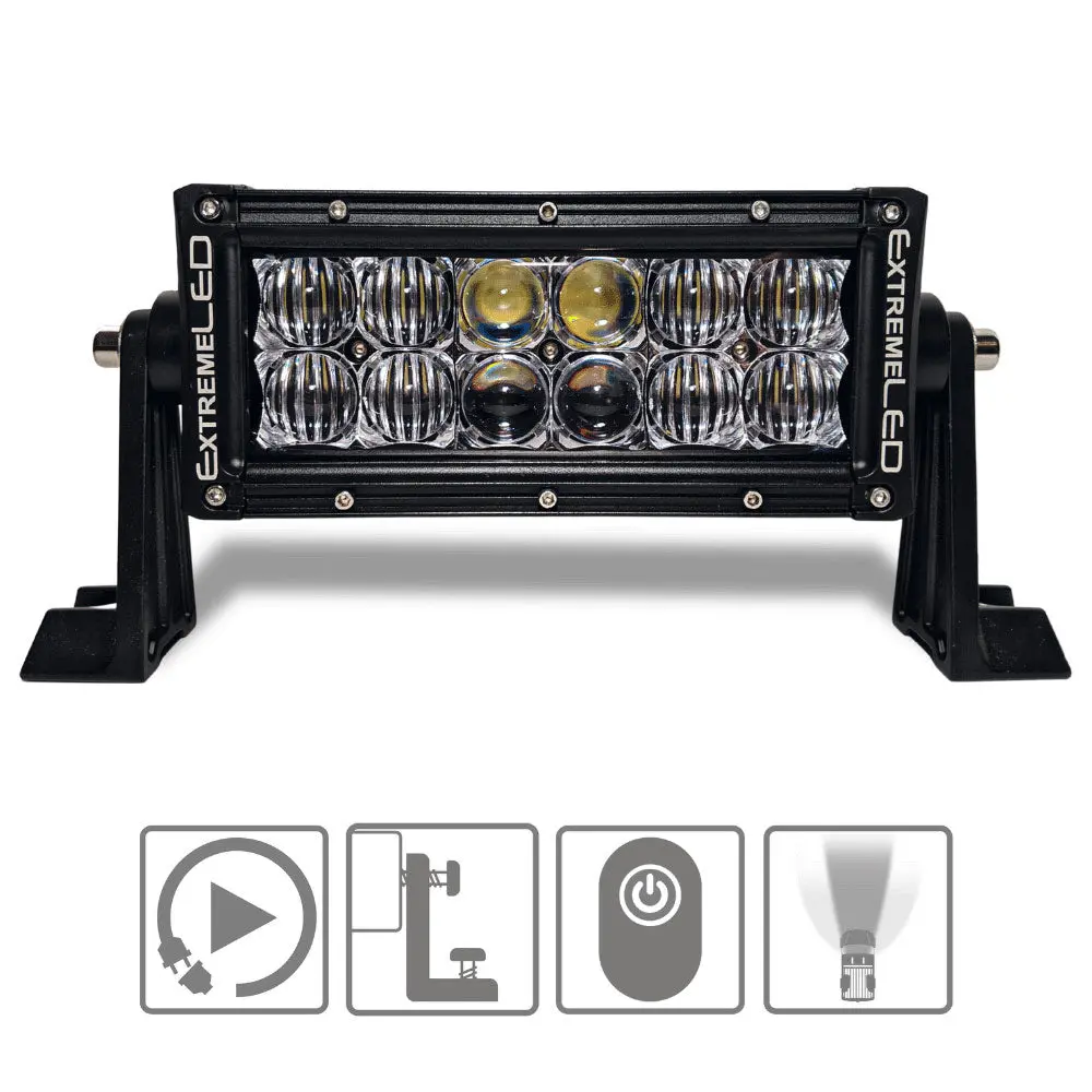 Extreme Led - 8" Extreme Series Dual Row 60W Combo Beam Led Light Bar 1