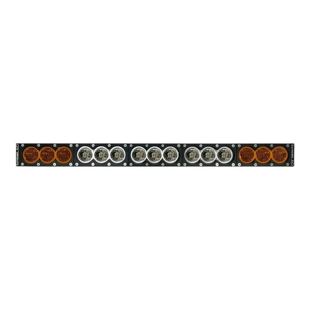 Extreme Led - 28" X6 Amber/White 150W Combo Beam Led Light Bar & Harness Kit 6