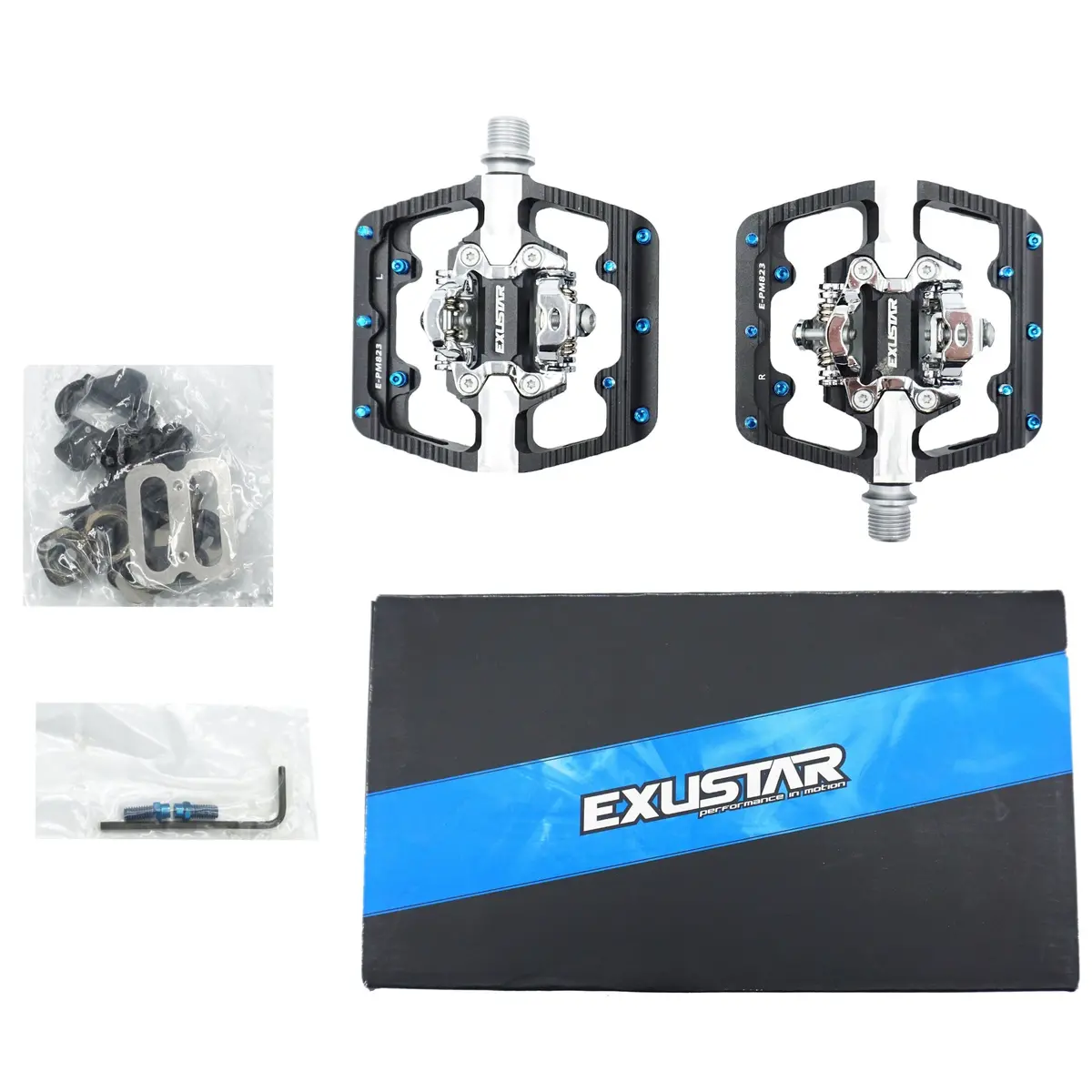 Exustar Pm823 Spd Clipless Platform Pedals 1