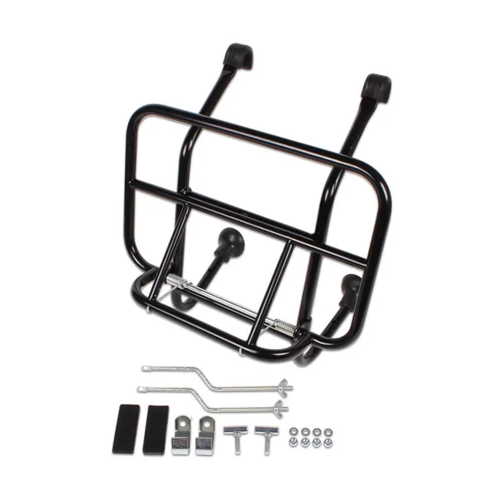 Cuppini Front Rack (Black); All Vintage Vespas, Stella 1