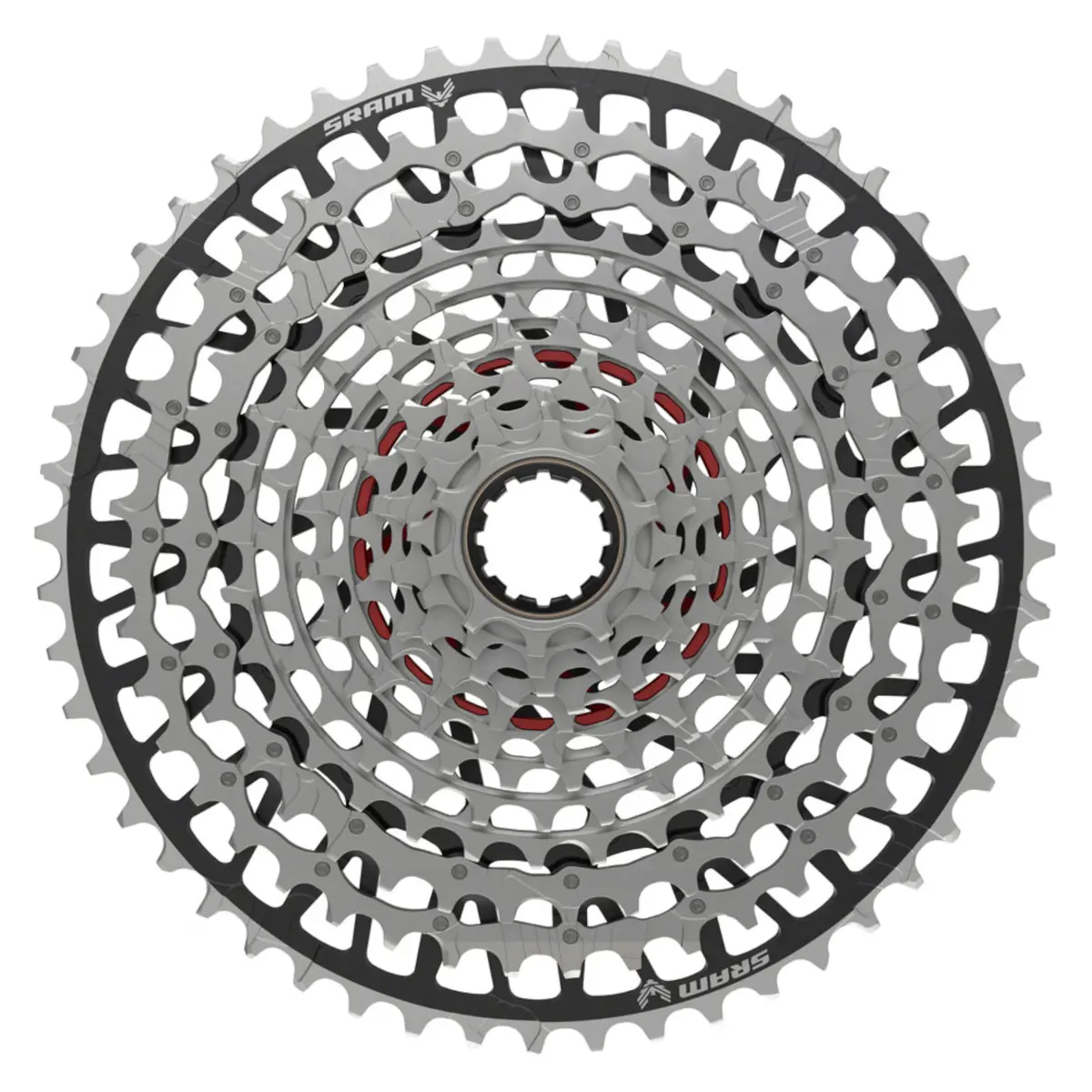 Sram Xx Eagle T-Type Xs-1297 Cassette - 12-Speed 10-52T For Xd Driver Silver/Black 1