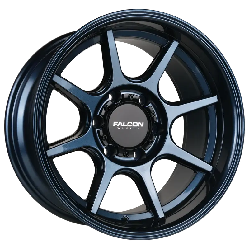 Falcon Wheels - T8 "Seeker" Battle Blue 1