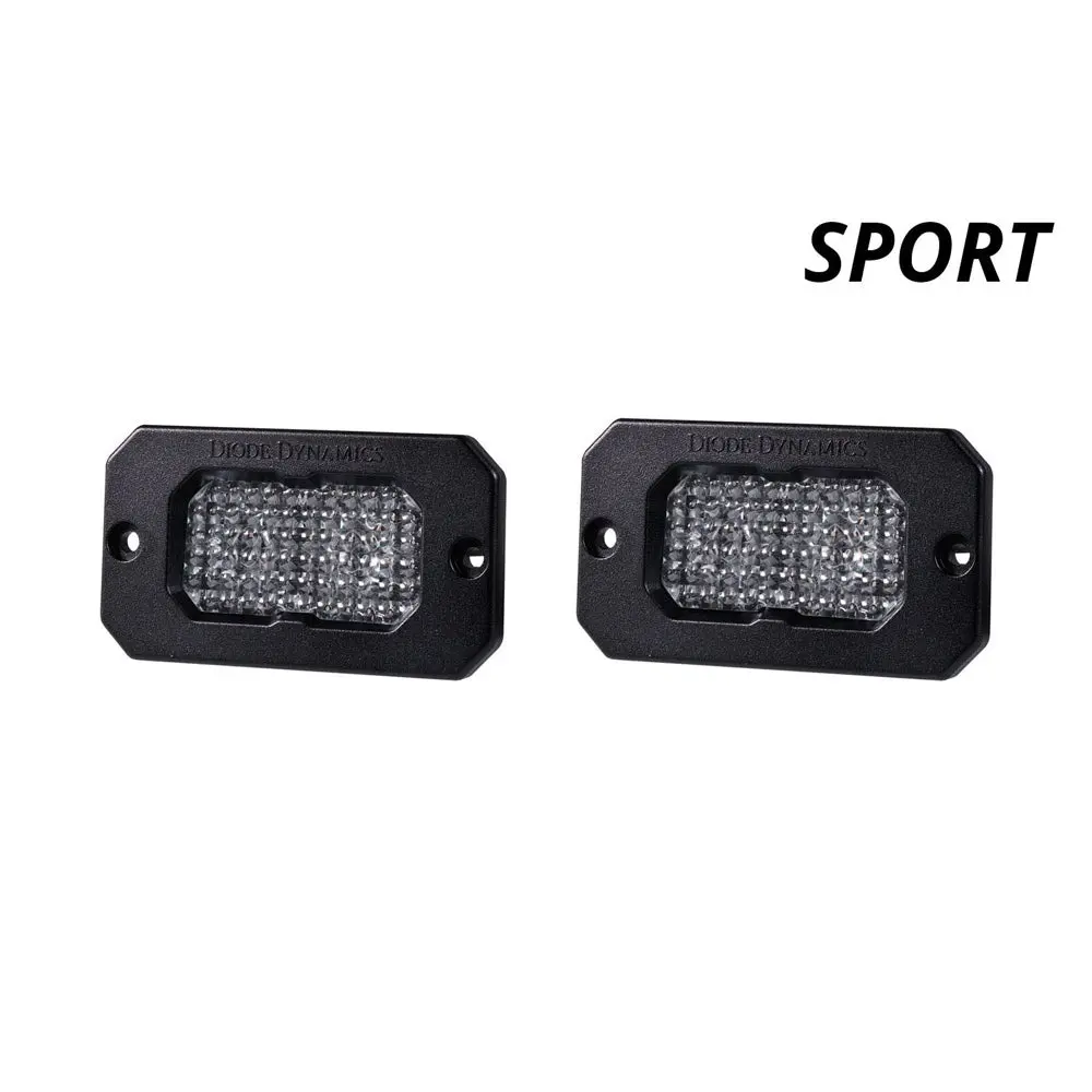 Diode Dynamics - Ssc2 Sae/Dot White Sport Flush Mount Led Pod (Pair) 1