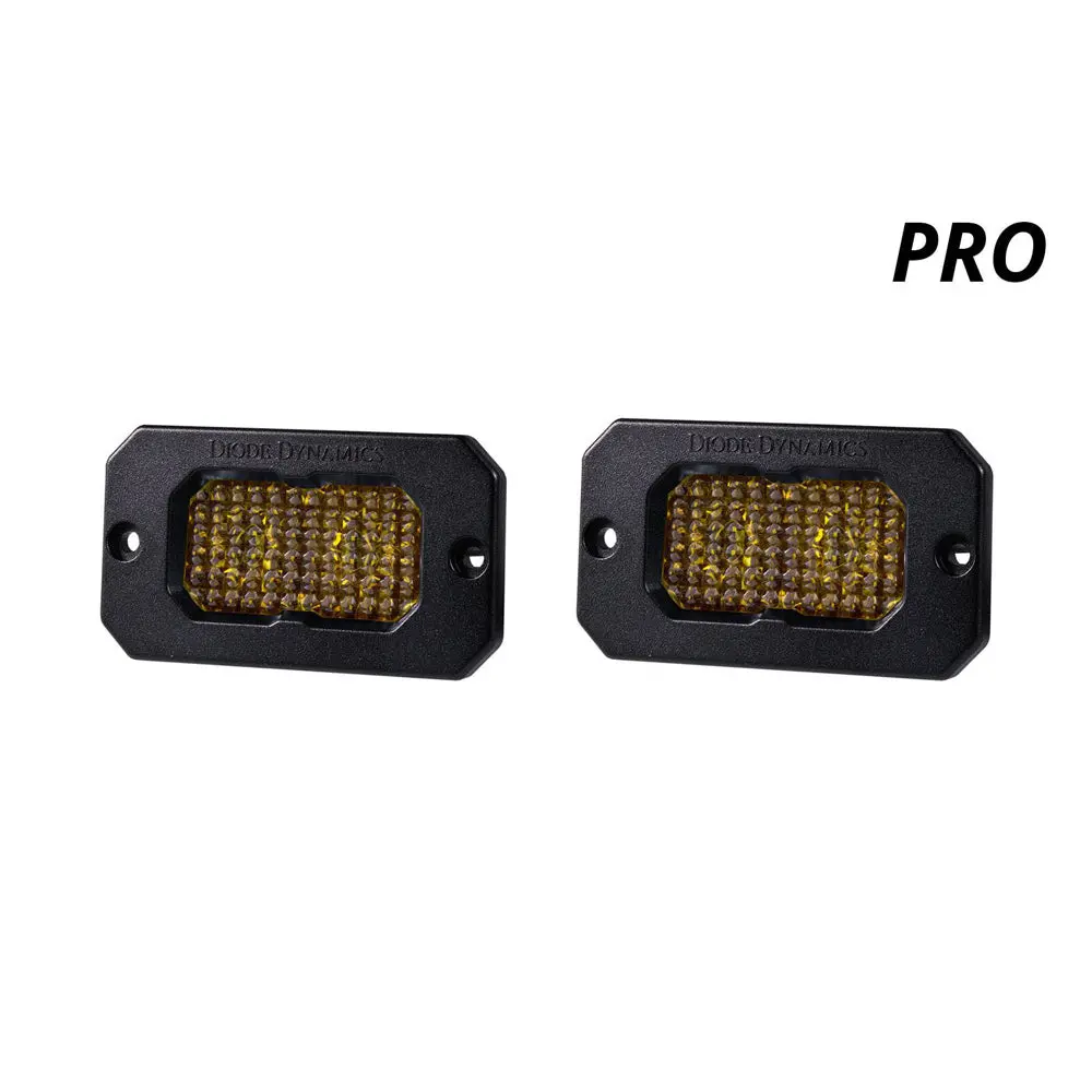 Diode Dynamics - Ssc2 Sae/Dot Yellow Pro Flush Mount Led Pod (Pair) 1