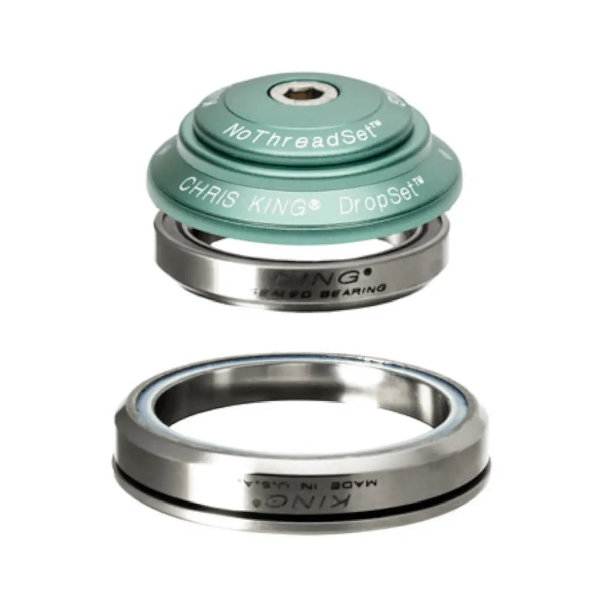 Chris King Dropset 6 Headset - 1-1/8 41/41Mm 45 Deg Matte Jade 1