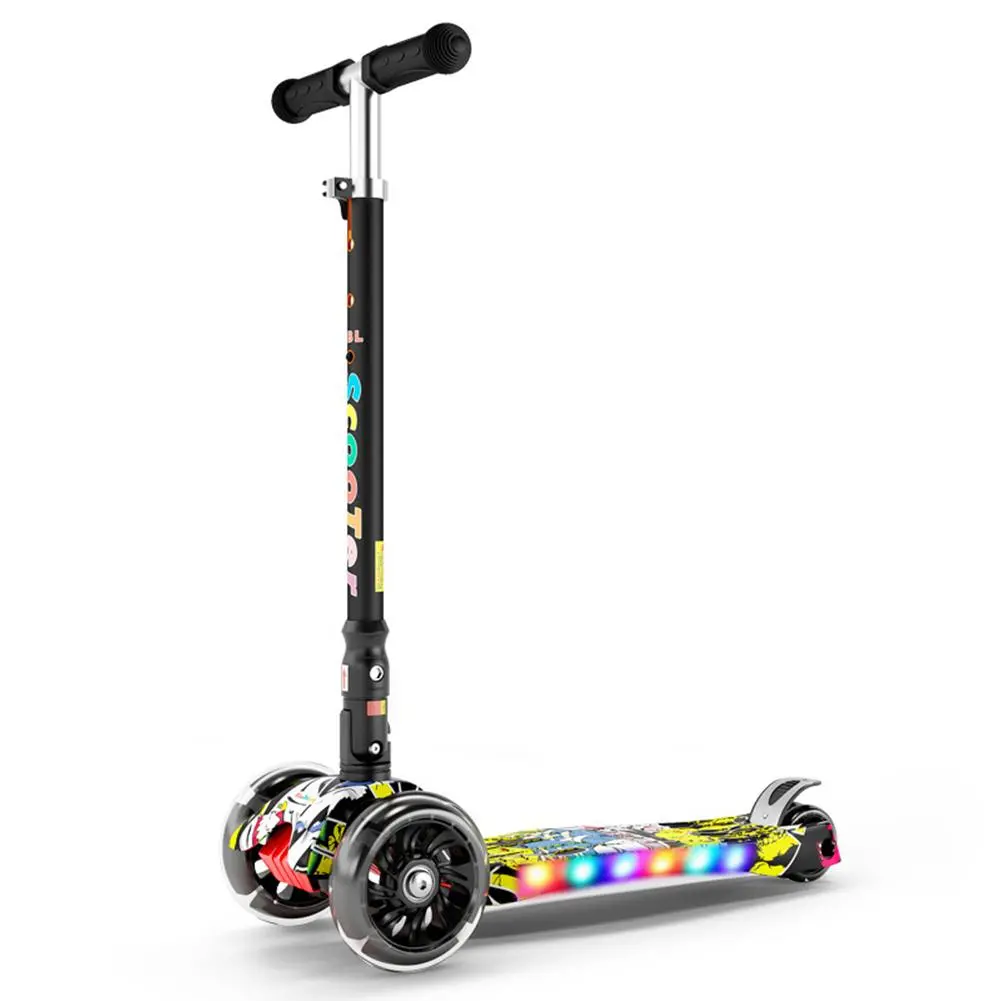 Kid's Shining Adjustable Foldable Led Lighted Scooter (2-12 Years) 1
