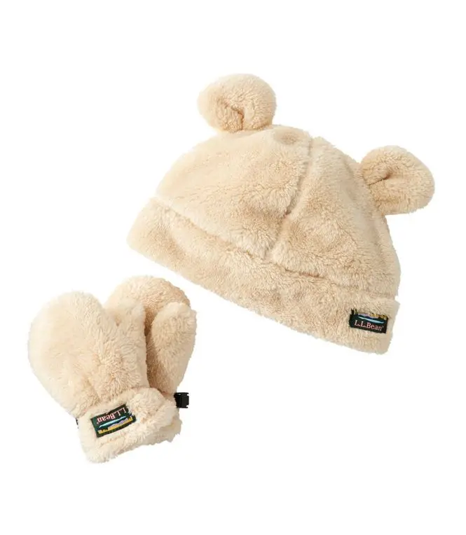 Hi-Pile Ear Hat/Mitten Set Toddlers' 1