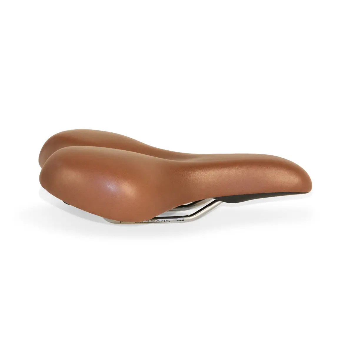 Cushioned Honey Leatherette Saddle 1