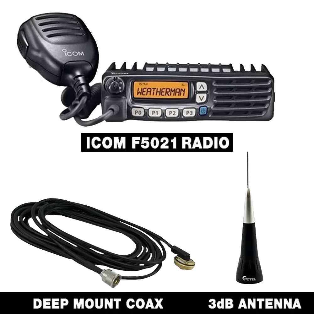 Icom Mobile F5021 Radio Chase Package 1