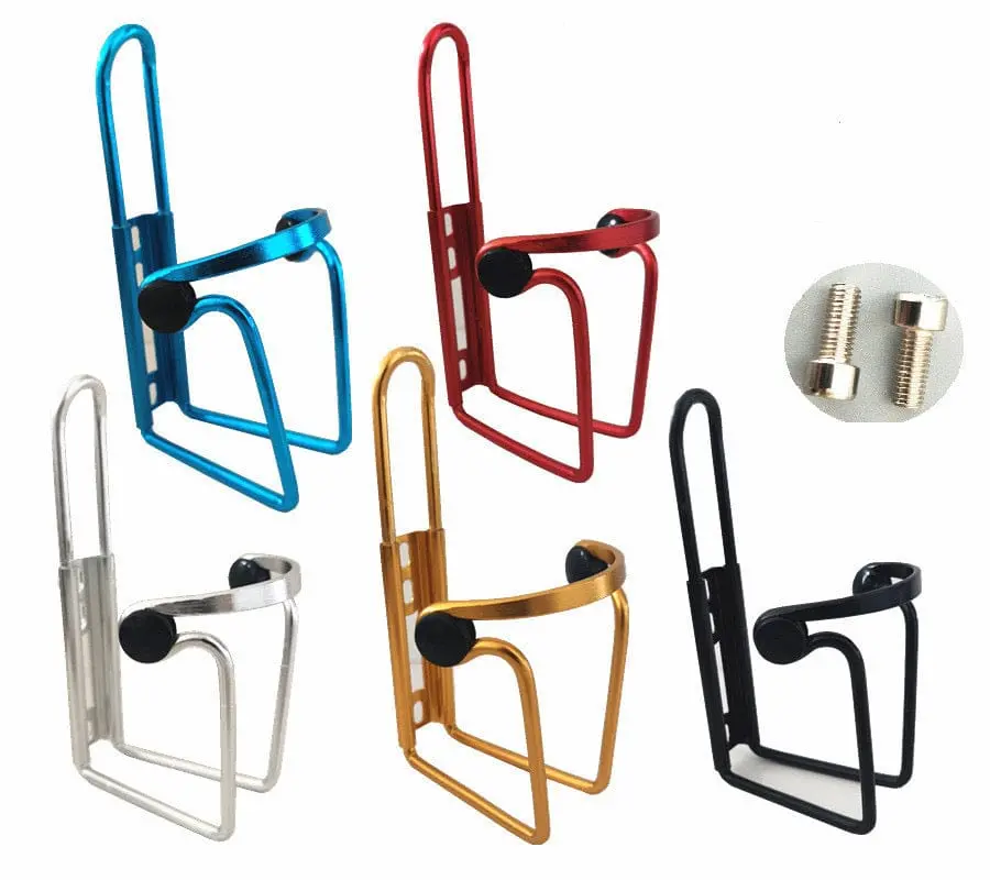 Water Bottle Cage - For E-Bikes & Mtb - Lightweight Adjustable - Pack Of 2 With Easy Installation Kit (Includes Screws & Hex Key) - Compatible With Road, Mountain, Bmx, And Spin Bikes 1