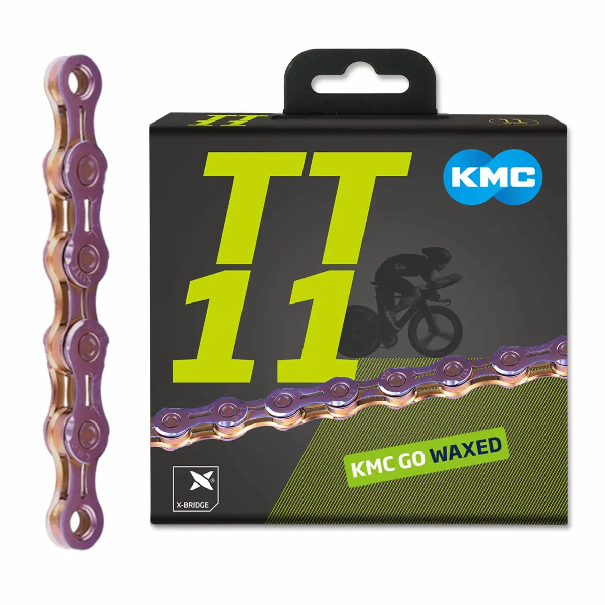 Kmc Tt11 11-Speed Waxed Neo Chrome Chain 118L 1