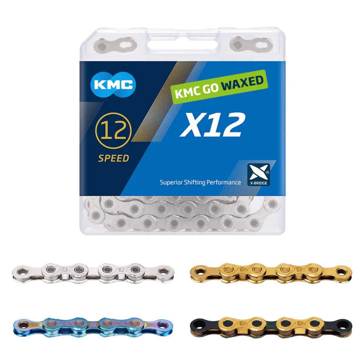 Kmc X12 12-Speed Waxed Chain 126L 1