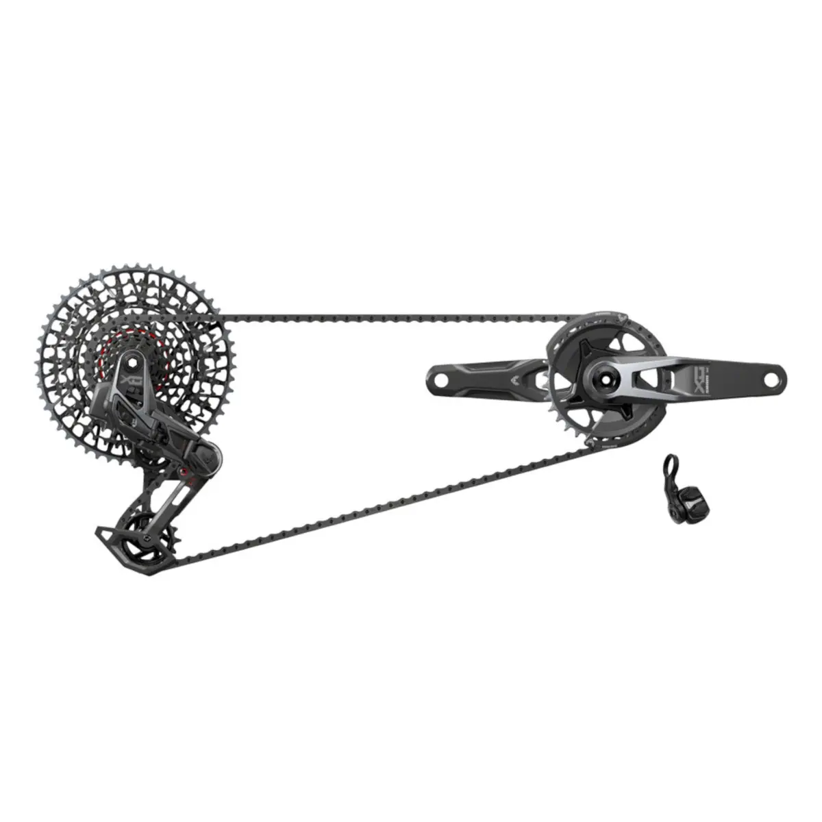 Sram X0 T-Type Eagle Transmission Groupset - Crank 32T Chainring Axs Pod Controller 10-52T Cassette Rear Derailleur Chain V2 1