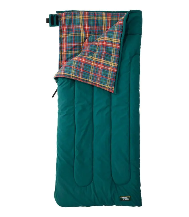 L.L.Bean Flannel Lined Camp Sleeping Bag 40 Kids' 1