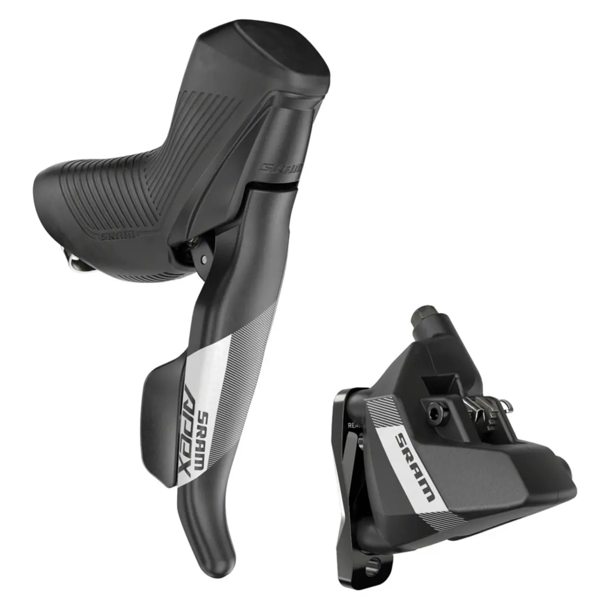 Sram Apex Shift/Brake Lever And Hydraulic Disc Brake Caliper - Right/Rear 12-Speed Doubletap Flat Mount 20Mm Offset Black D1 1