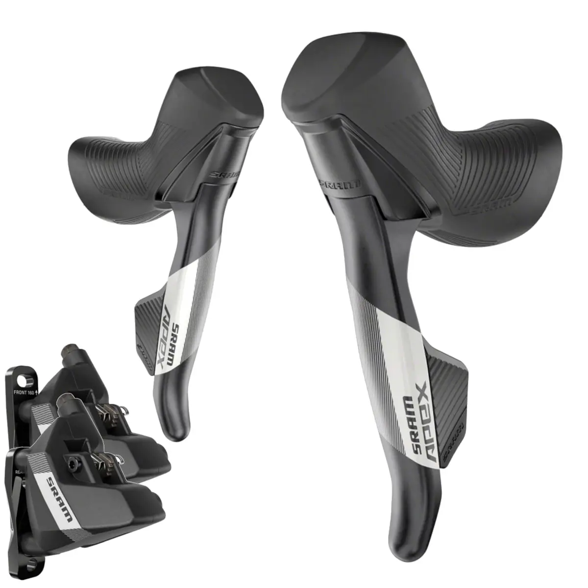 Sram Apex Axs Etap Shift/Brake Lever And Hydraulic Disc Brake Caliper - 12-Speed, Flat Mount, 20Mm Offset, Black, D1 3