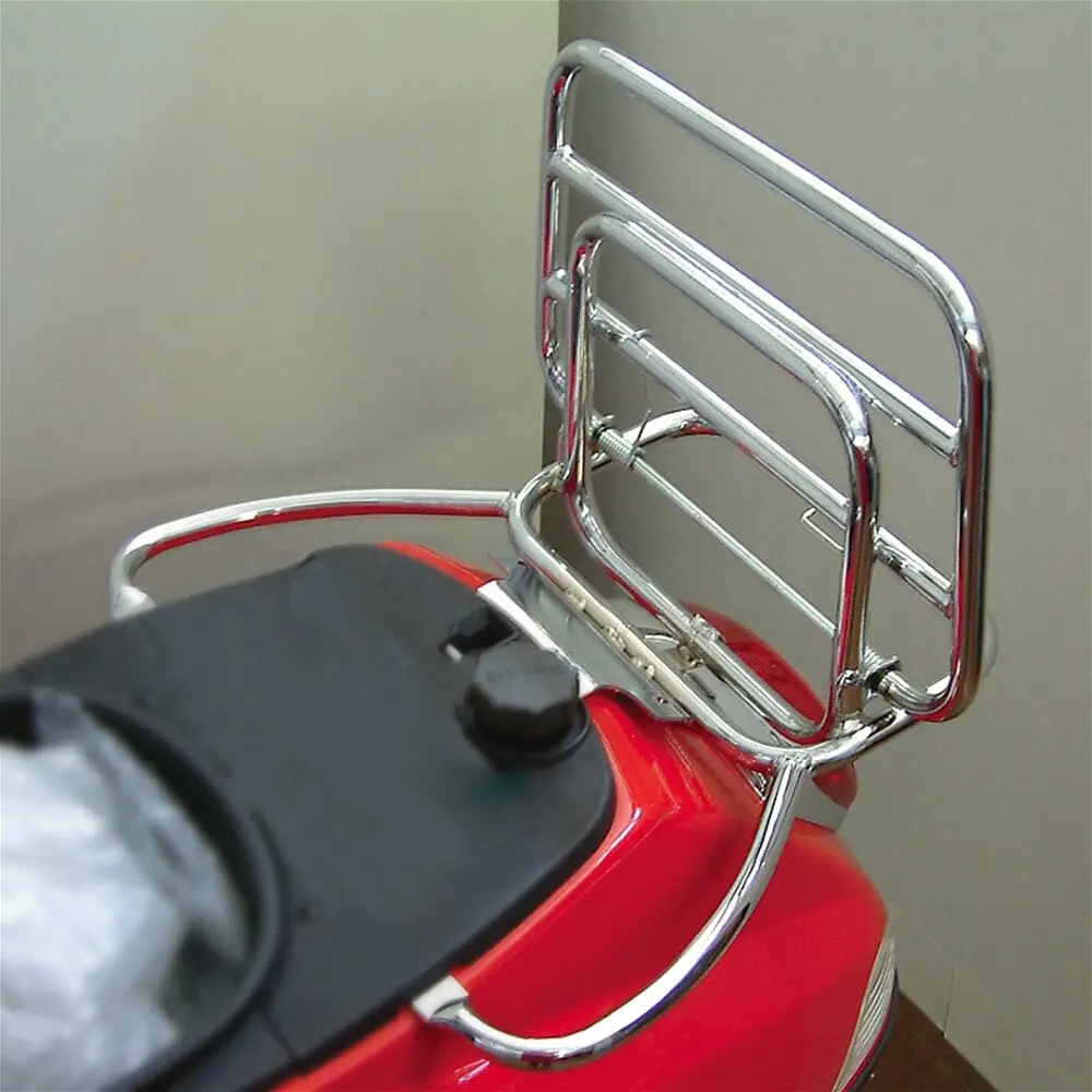 Cuppini Rear Rack (Chrome); Vespa Lx 1