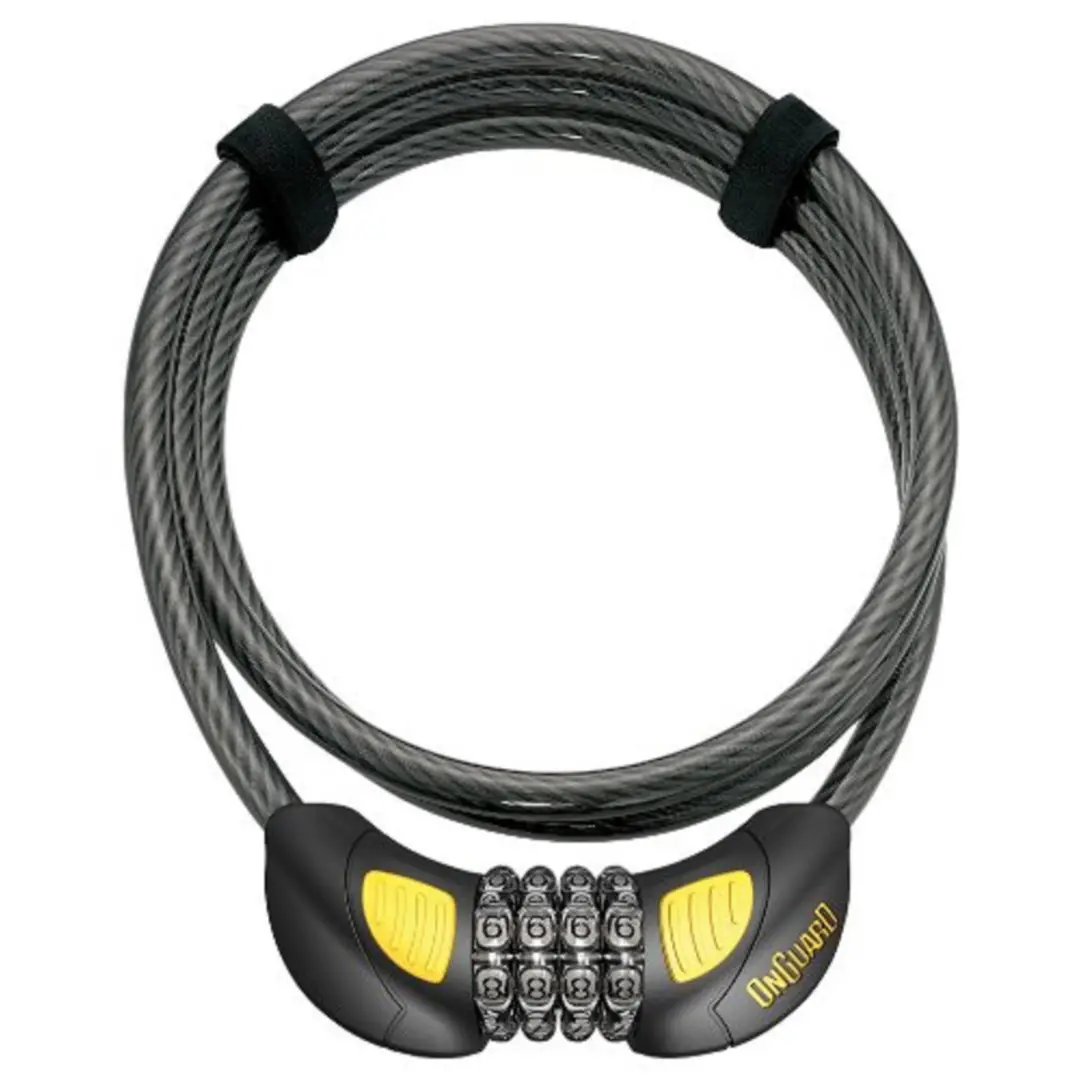 Onguard 8064Glo Terrier Mini Combo Lock 6'X10mm W/ Light 1
