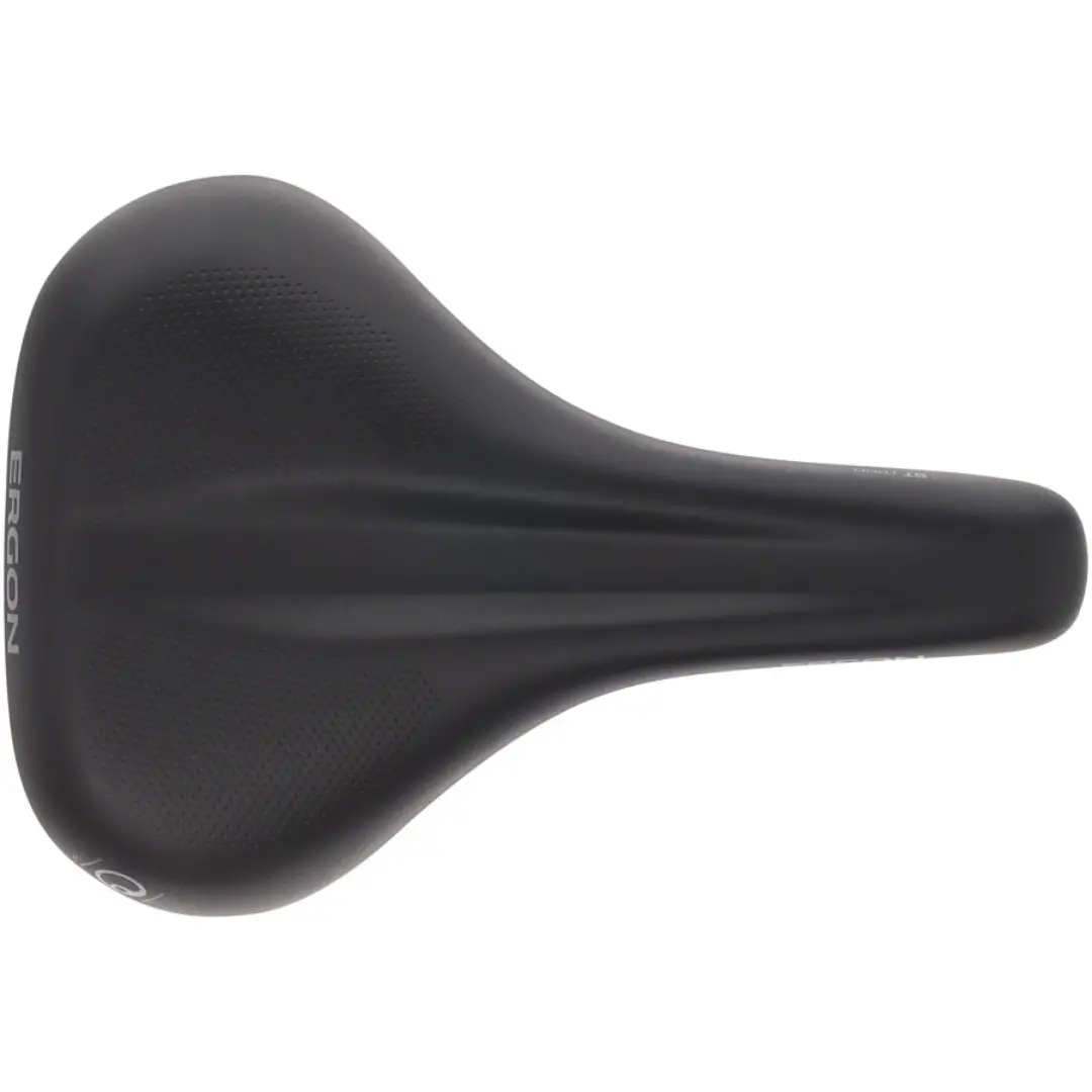 Ergon St-Gel Men's Touring Saddle W/Indent Black 2