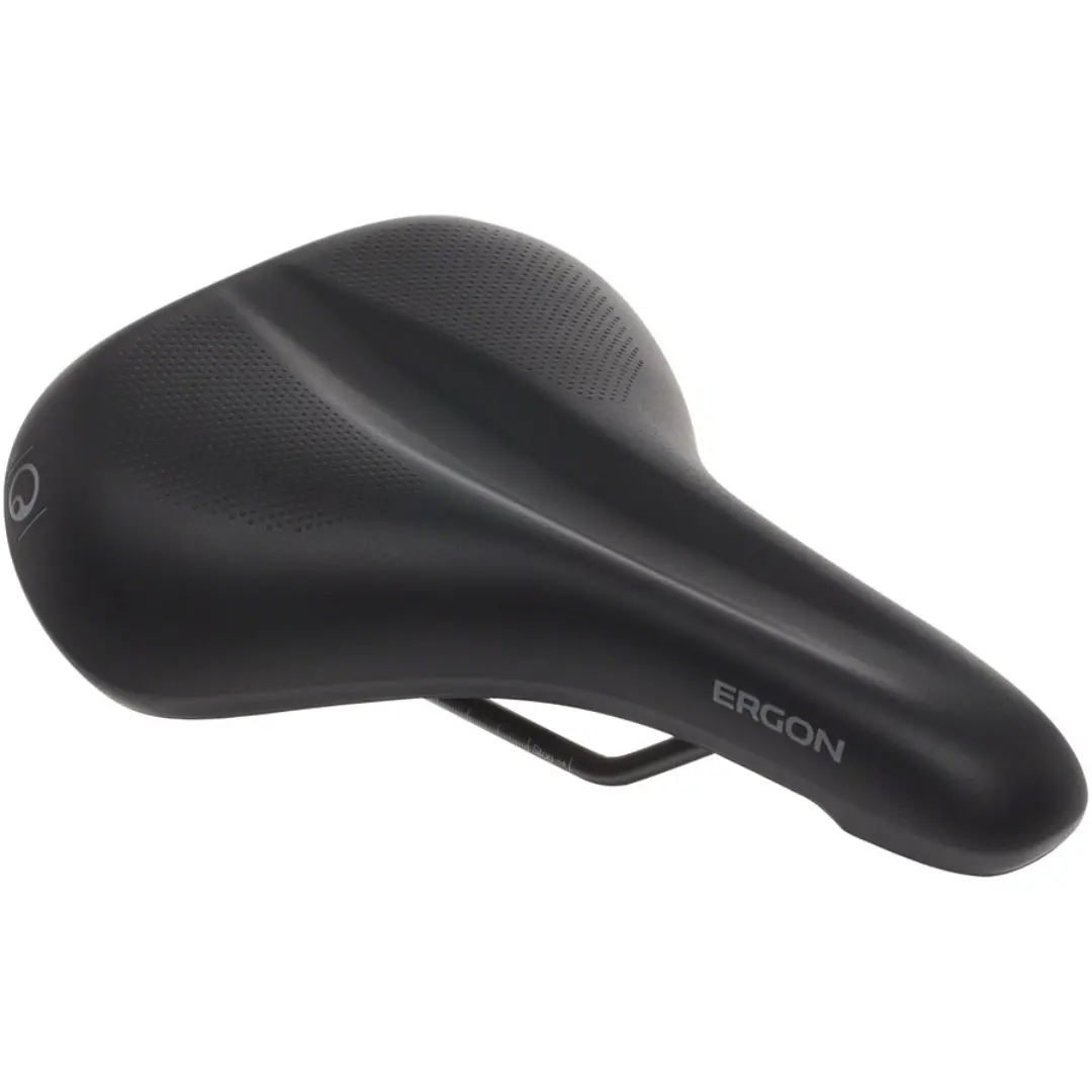 Ergon St-Gel Men's Touring Saddle W/Indent Black 1