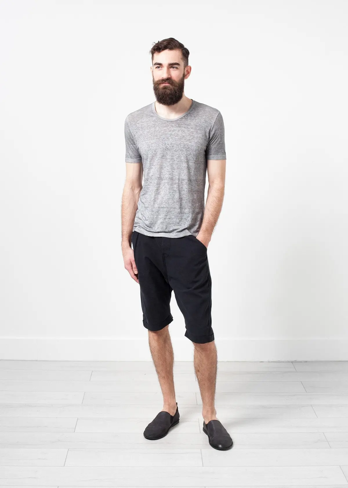 Linen T-Shirt In Dolphin 1