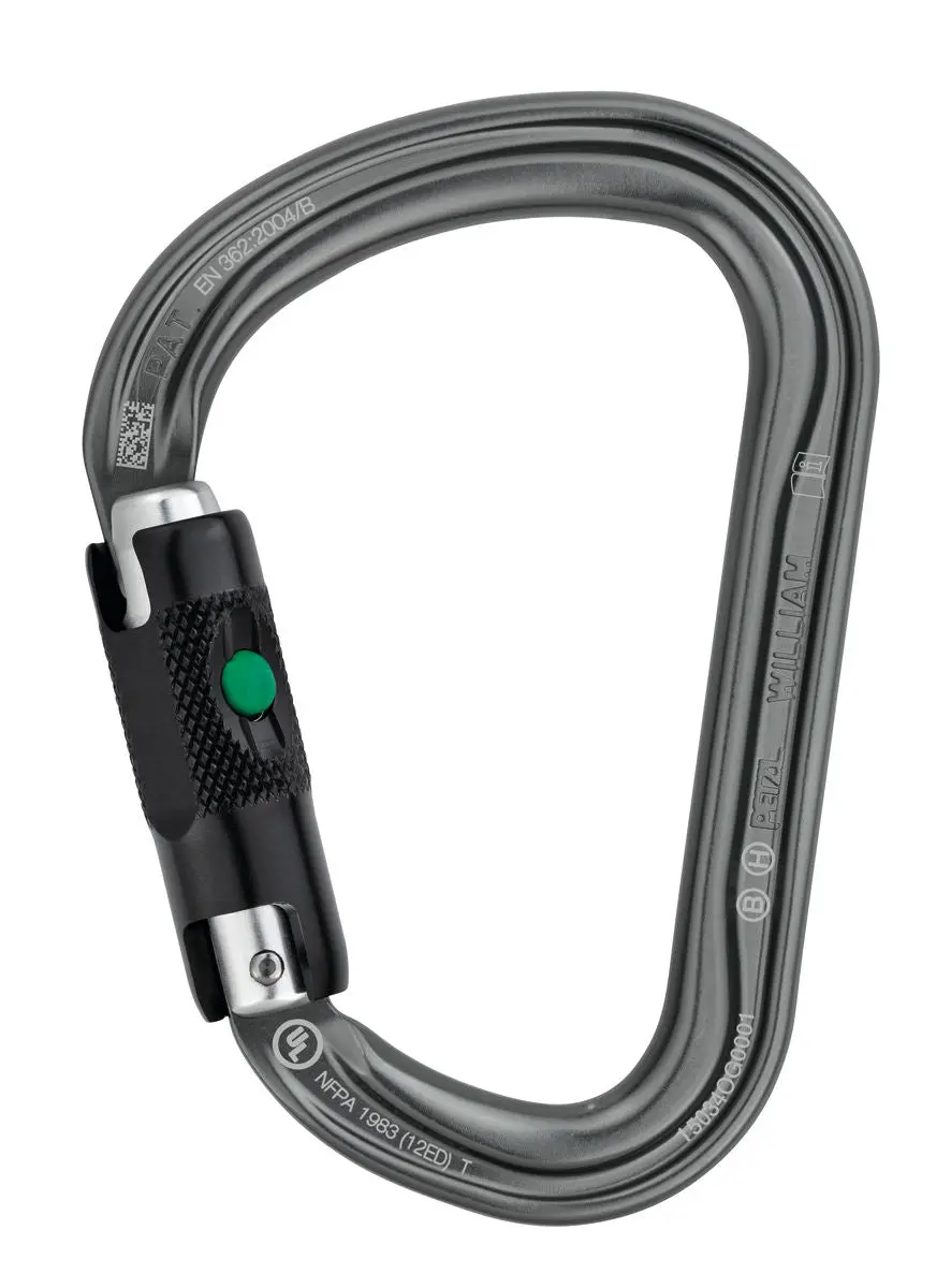 Petzl William Asymmetrical Ball-Lock Carabiner 1