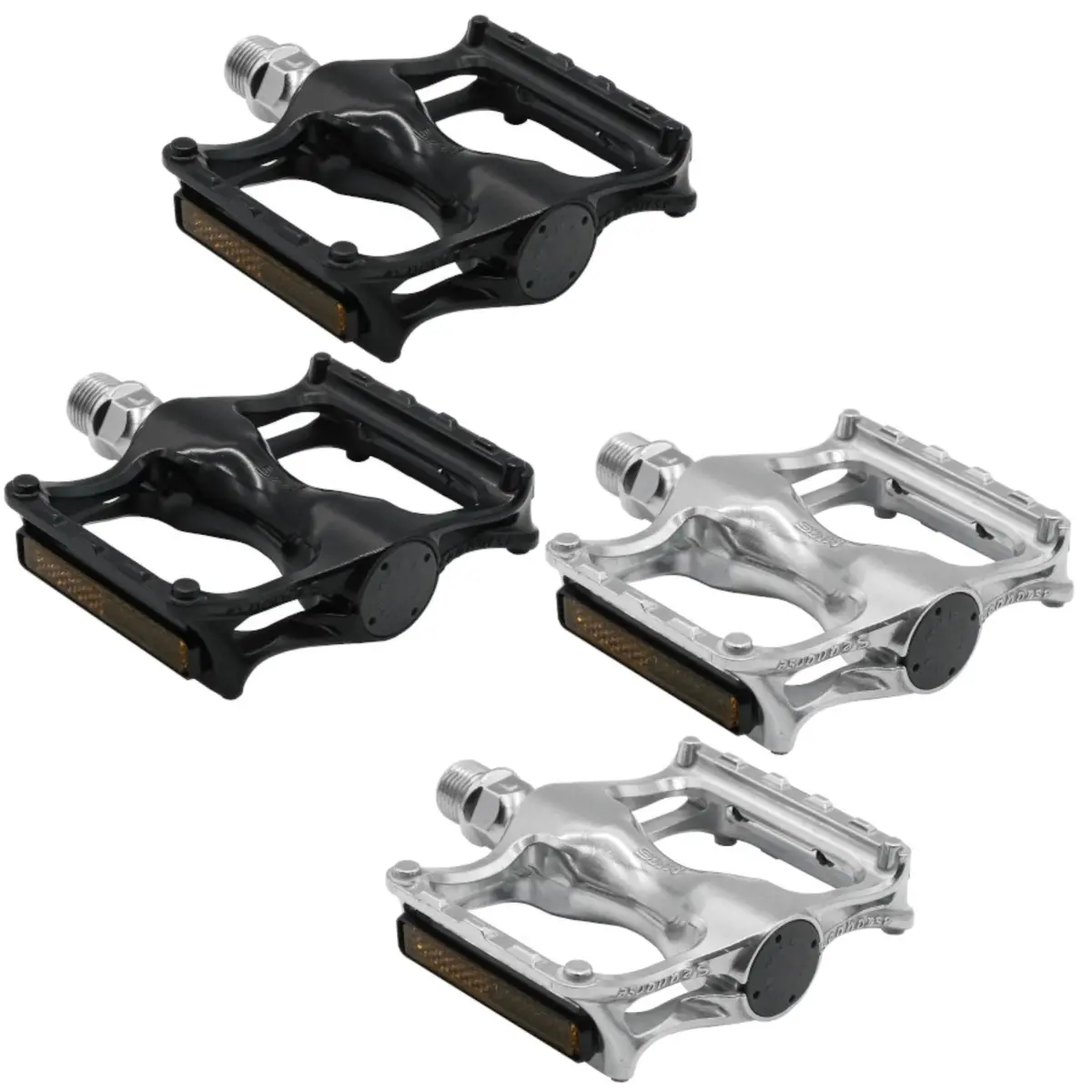 Mks Seahorse Mtb Platform Pedals 9/16"With Reflectors 1
