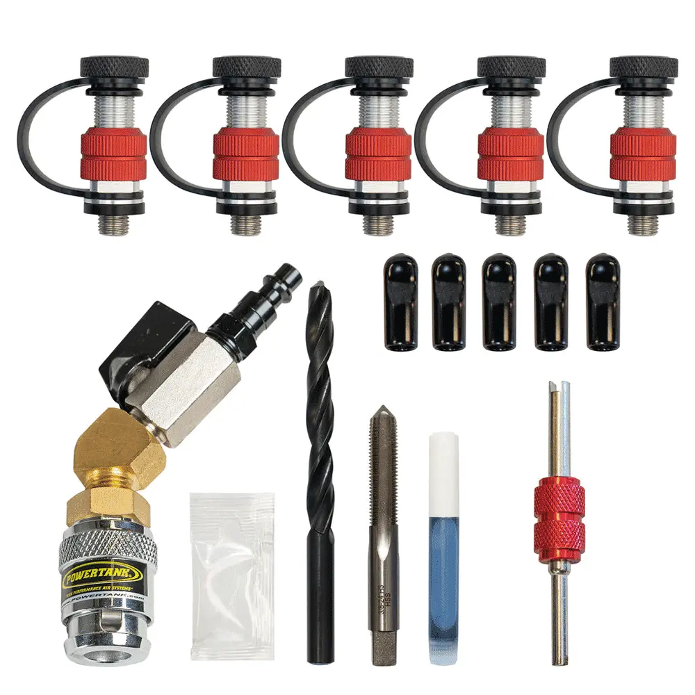 Power Tank - Monster Valve Tap3 (3/8-24) 5 Pack With Install Tools 1
