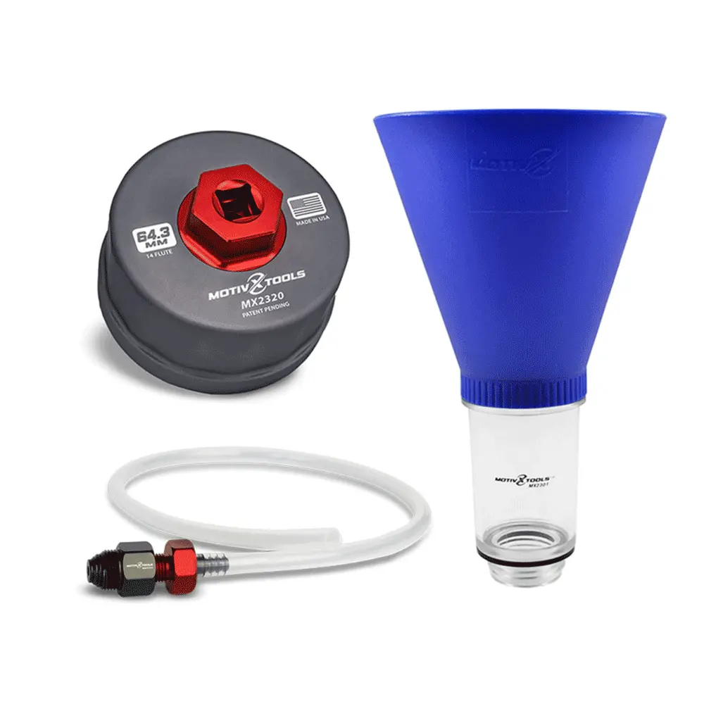 R4t - Toyota 2.0L - 5.7L Oil Filter Wrench, Drain Tool, & Funnel Bundle 1