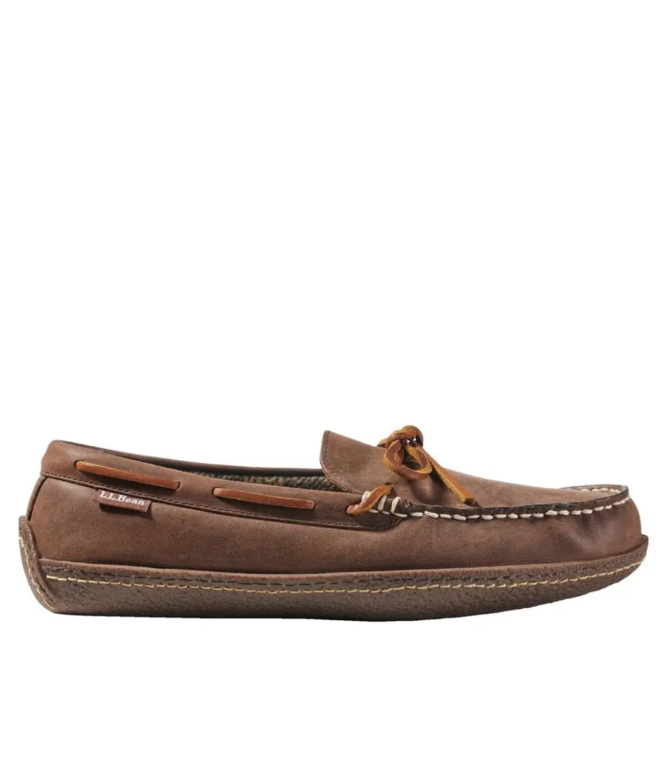 Men's Hand Sewn Slipper Flannel-Lined 1