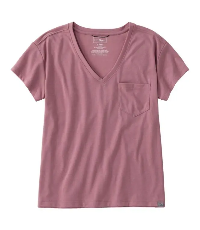 Mountainside Women's V-Neck Pocket Tee – Short Sleeve Casual Top - Image 3