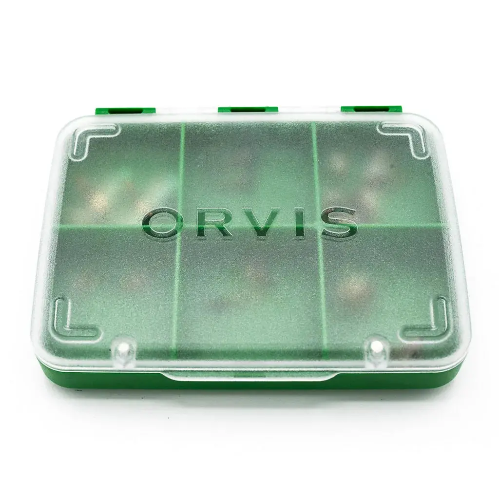 Orvis 6 Compartment Fly Box Green 1