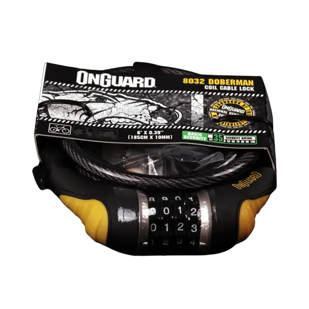 Onguard Doberman Combo Cable Lock: 6' X 12Mm 1