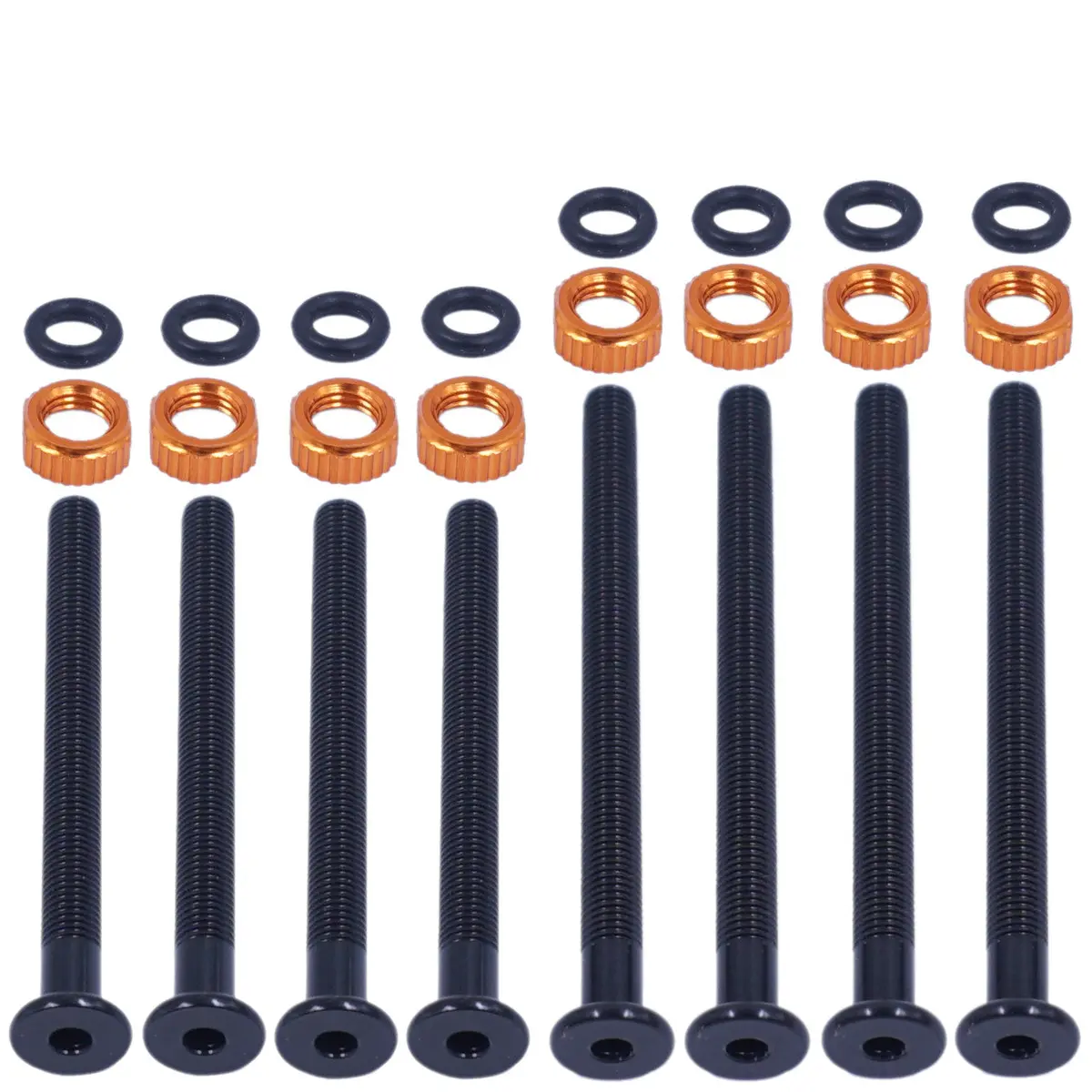 Orange Seal Tubeless 60Mm Or 80Mm Blank Versa Valve Stems W-Locknuts And O-Rings 1