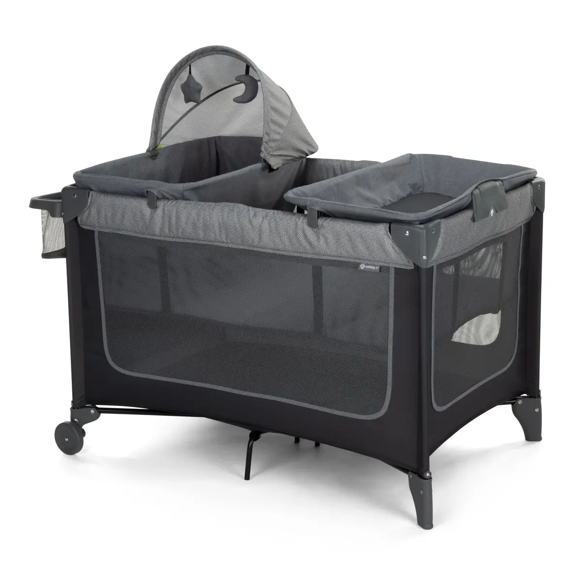 4-In-1 Portable Play Yard With Bassinet, Napper, And Flip-Away Changer 1